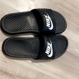 Nike Kids Black Slide Sandals
